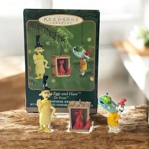 Green Eggs and Ham - Dr Suess - Sam I Am - Hallmark Keepsake Miniature Ornaments